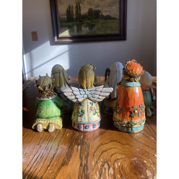 Whimsical Nativity Set Robert Stanley "The Promise Of Christmas" Figurine Set - Picture 7 of 13